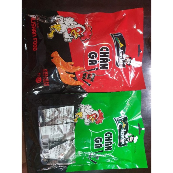chân gà cay Việt nam alishan đóng gói 5 chân /túi