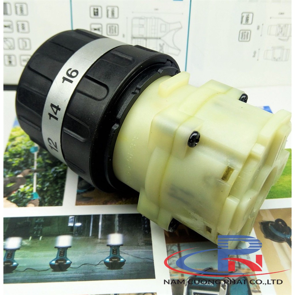 Cụm nhông máy khoan pin 18V Makita HP457D/DHP453/BHP453- 125485-0