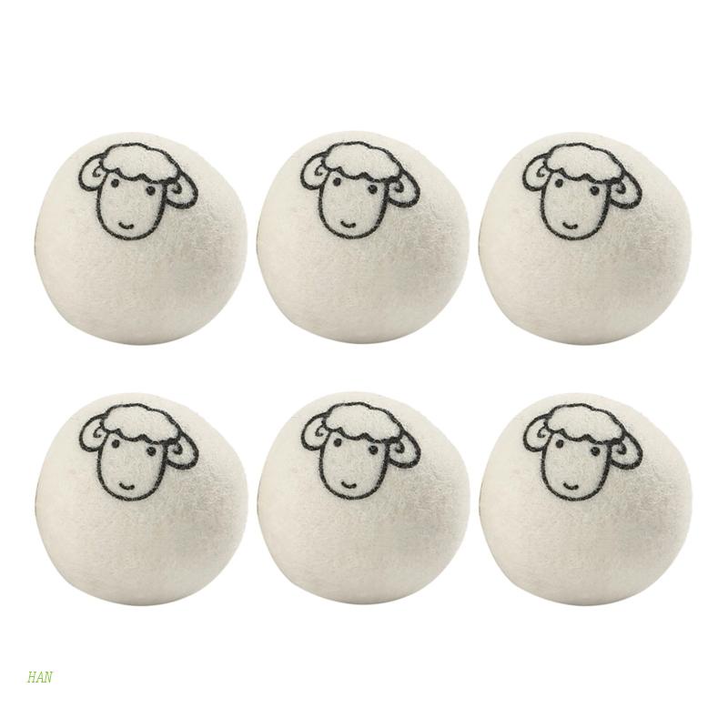 6 Bóng Len Sấy Khô Quần Áo Chống Rối Tiện Dụng