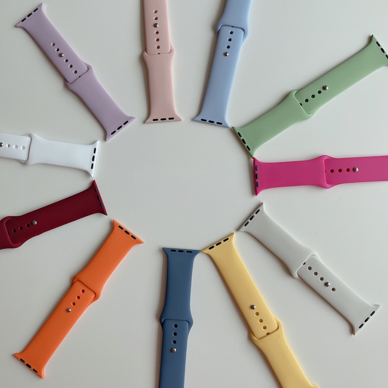 Dây Đeo Silicone Thay Thế Cho Đồng Hồ Thông Minh series 7 45mm 41mm iwatch 6 5 4 44mm 42mm