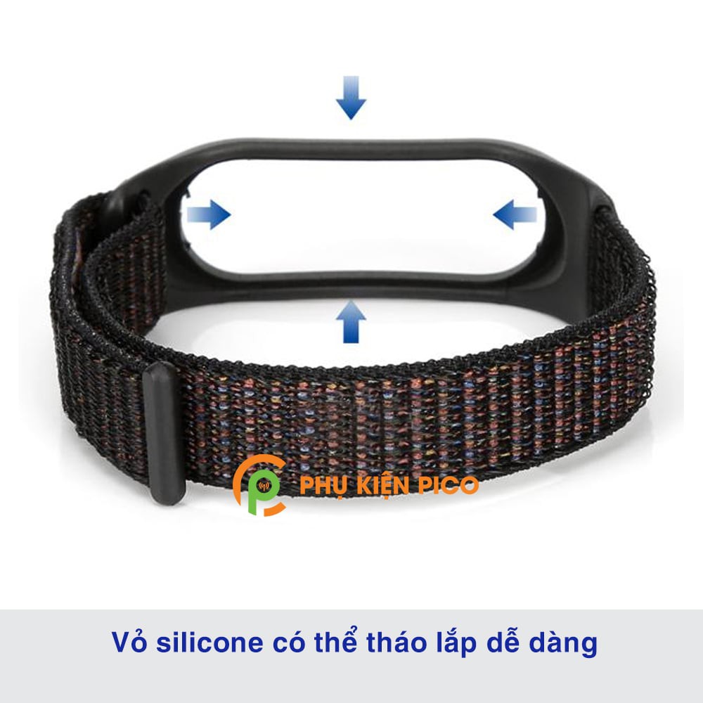 Dây đeo thay thế Xiaomi Mi Band 6 vải Nylon Sport Loop cao cấp siêu bền - Dây Nylon Sport Loop Miband 6