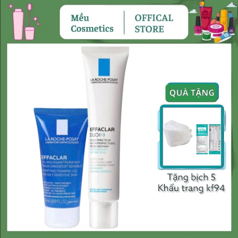 Sét Kem Dưỡng Dou+ La Roche Posay 40ml Tặng Sữa Rửa Mặt 50ml