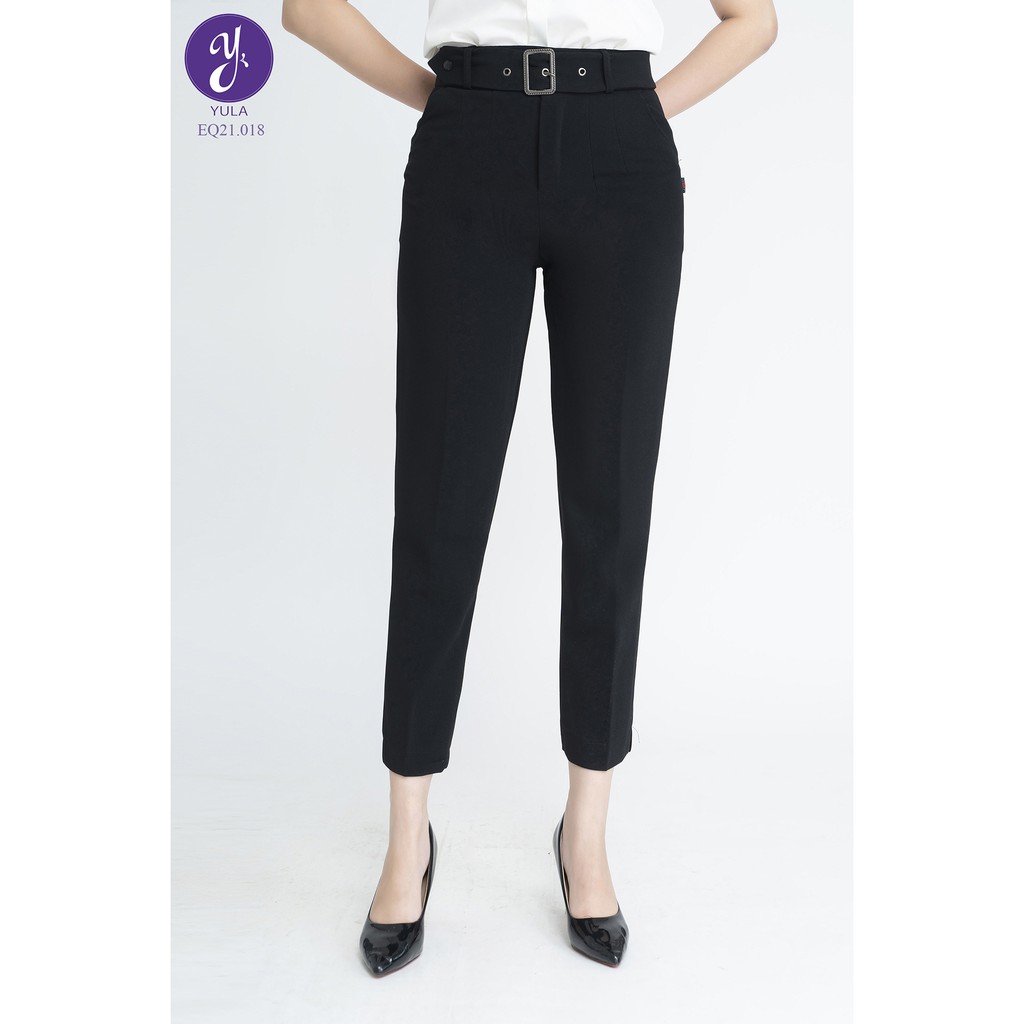 Quần Tây Nữ Đai Vải Khoá Vuông Kim Loại Sang Trọng Dáng Âu Công Sở Vải Co Giãn Nhẹ Q21.05 | BigBuy360 - bigbuy360.vn