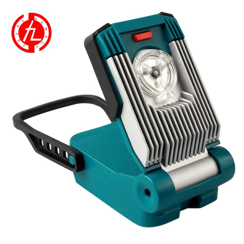 Đèn pin sạc USB thích hợp cho MAKITA 14.4V/18V BOSCH 14.4V/18V DEWALT 20V/54V/60V DCB 18V