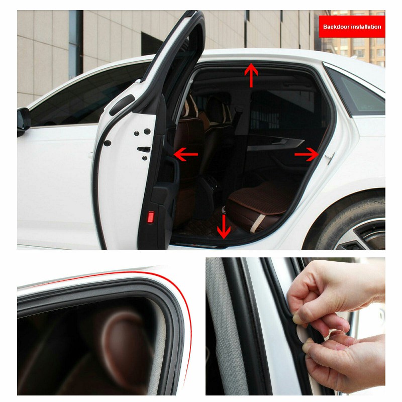 Cuộn Dây Cao Su Dán Mép Cửa Xe Hơi Hình Chữ L 5M 5M Cách Âm Chất Lượng Cao