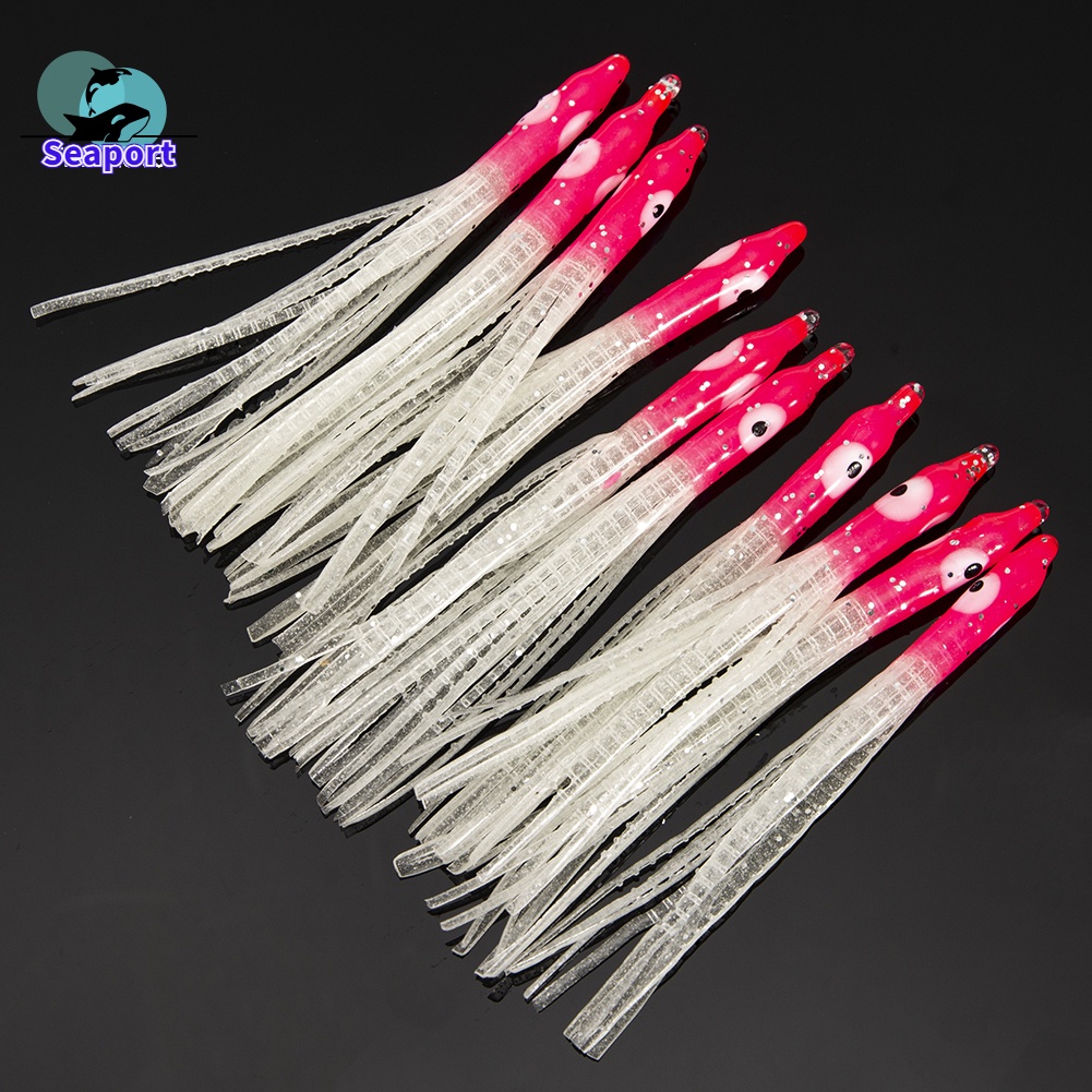 Set 10 Mồi Giả Dạ Quang Thu Hút Câu Cá Hiệu Quả 2.3inch