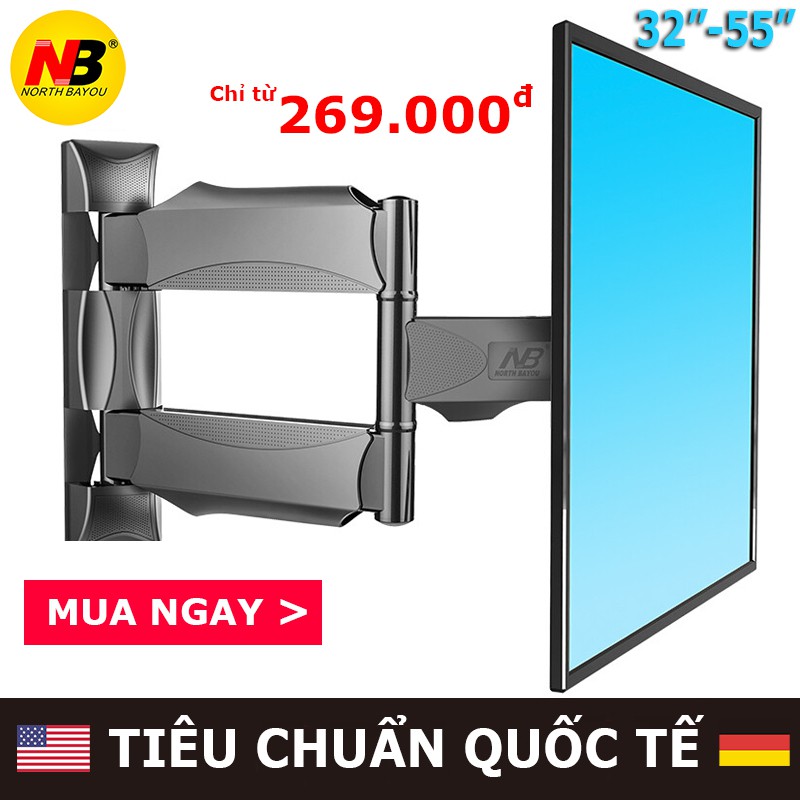 Hàng Chính Hãng | Giá Treo Tivi Xoay Đa Năng NB-P4 Phù Hợp Tivi từ 32 - 55 inch