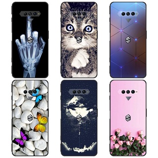 Ốp điện thoại silicone tpu mềm in hình cá mập đen 4 cho xiaomi black shark 4 xiaomi black shark 4s