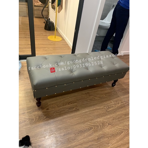 Ghế băng chờ bọc Da