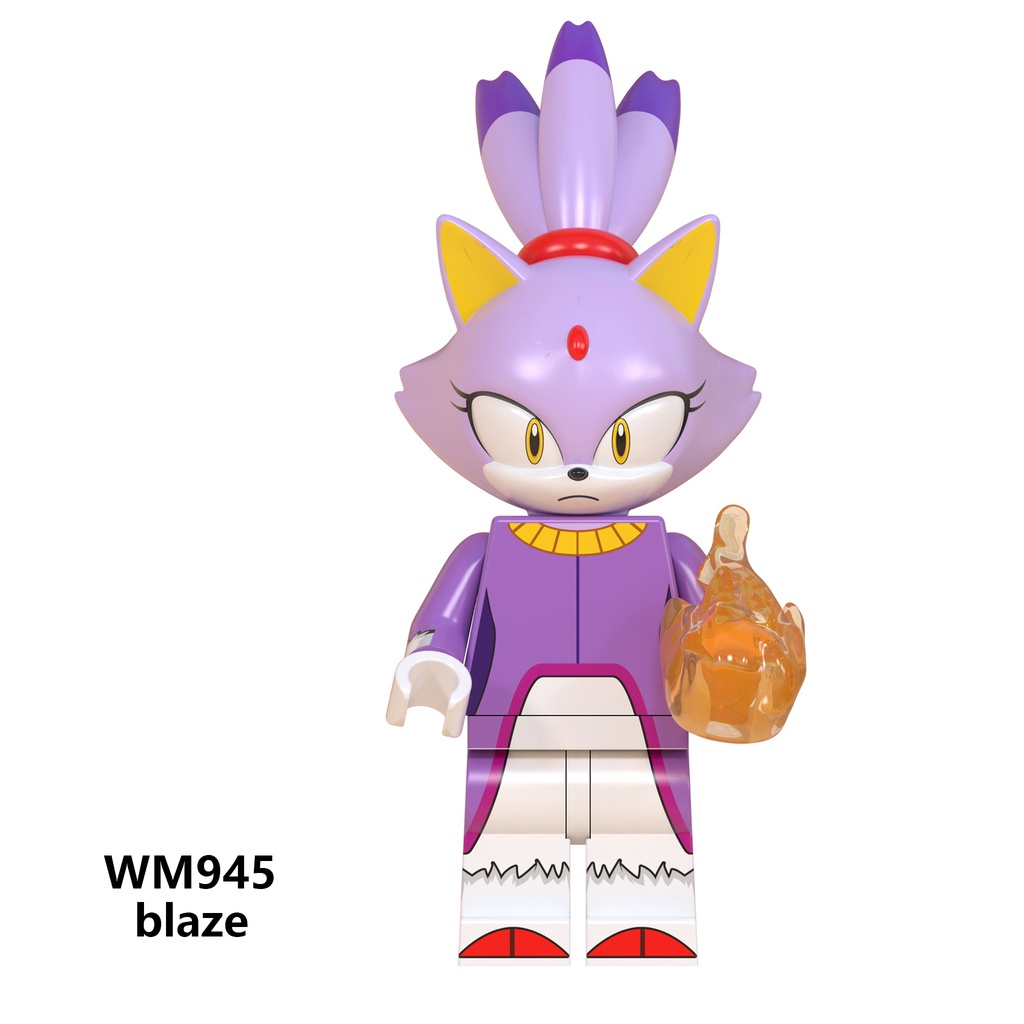 8 Loại Nhím Sonic The Hedgehog Minifigures Ray Rabbit Charmy Bee Tikal Dr. Mô Hình Đồ Chơi Nhân Vật Eggman Blaze Storm WM6087