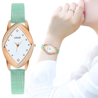 Đồng Hồ Thạch Anh Nữ Mặt Đính Đá Dây Da Sang Trọng