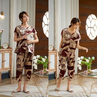 Đồ bộ vải lụa satin mát lạnh mặc nhà