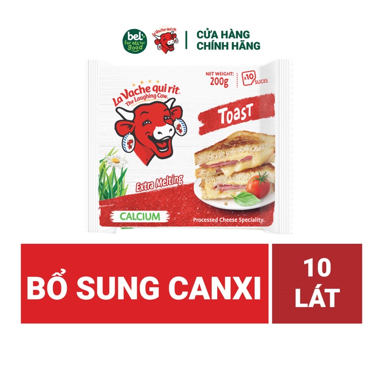 Phô Mai Lát Con Bò Cười La Vache Qui Rit Toast 200G