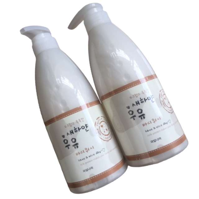 Sữa tắm trắng Welcos White Milk Body Wash 750ml Nhập Khẩu Hàn Quốc