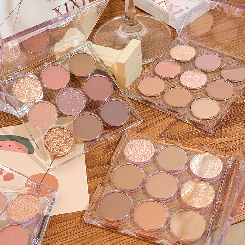 Bảng Phấn Mắt XIXI 9 màu Trang Điểm Mềm Mịn Phiên Bản Giới Hạn chống thấm nước lâu trôi 13.5g