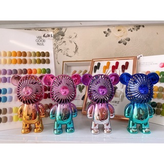 Quạt gấu galaxy siêu đẹp siêu cute quạt thổi mạnh nhỏ gọn tiện mang theo,dùng quạt thổi mi cho khách cũng được luôn