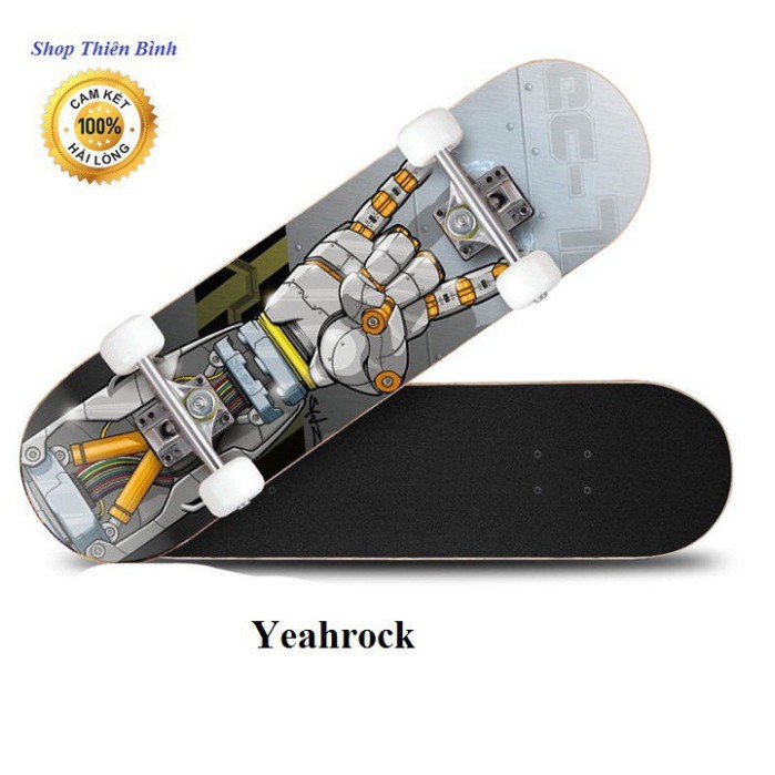 AS1 QZ Ván trượt skateboard thể thao chất liệu gỗ phong ép cao cấp 7 lớp mặt nhám 13 AS1