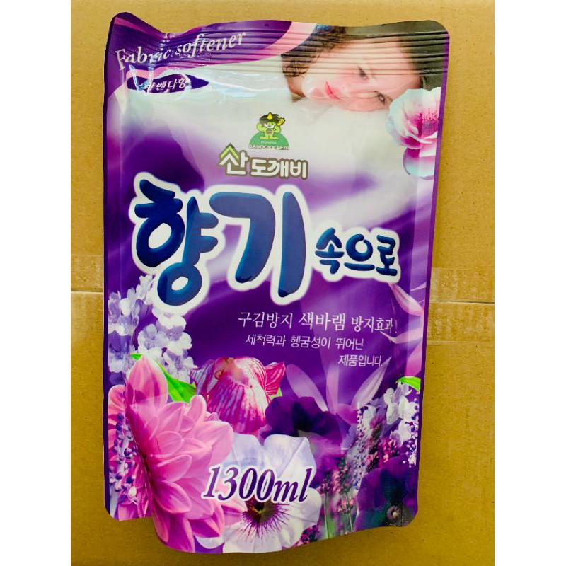 Nước xả vải ♥️FREESHIP♥️ Hàn Quốc GIÁ SỐC cho da nhạy cảm dạng túi 1.3L (Hương Oải hương) Kháng Khuẩn Dịu Nhẹ