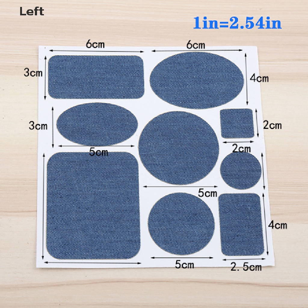 Miếng Dán Vải Jean Dày Dặn Tự Dính Không Đường May Tiện Dụng