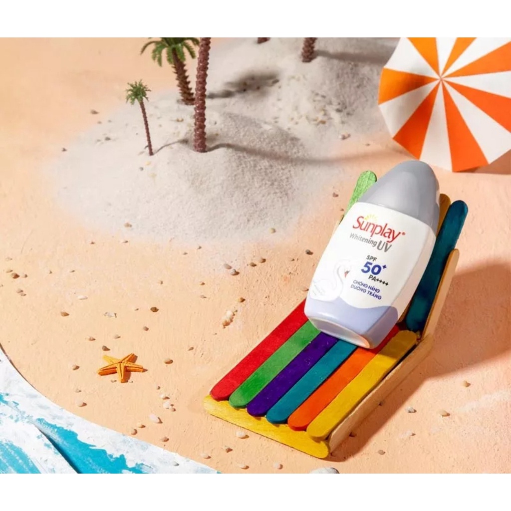 Sữa chống nắng dưỡng da trắng đẹp Sunplay Whitening UV SPF 50+ PA++++ 30g
