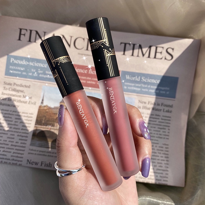 Son Kem Lì BENTAYGA Foggy Velvet Lip Glaze Mềm Mịn Môi Hàng Nội Địa Trung
