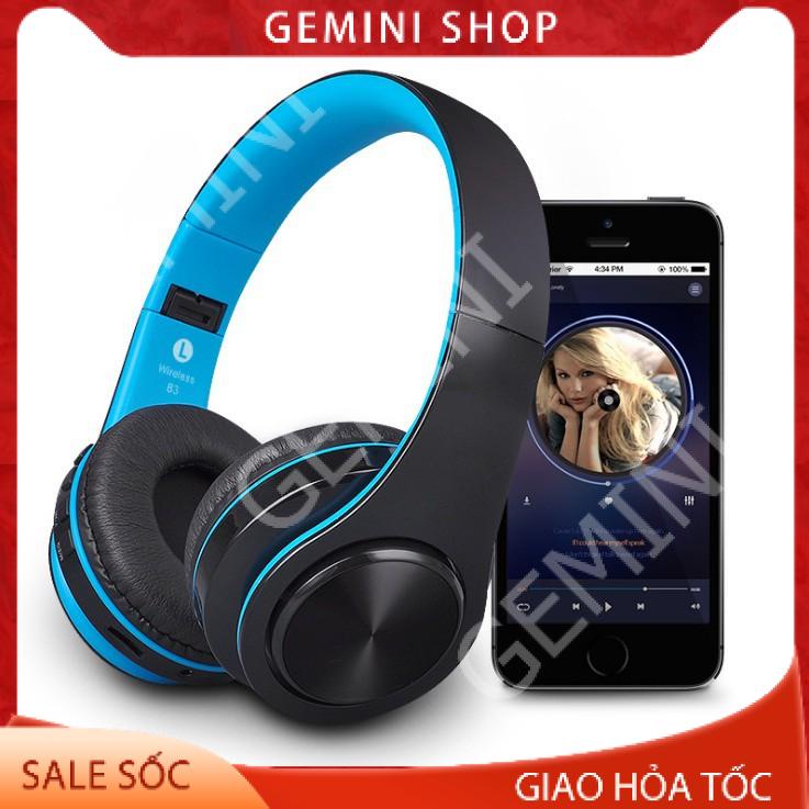 Tai Nghe Bluetooth Chụp Tai Hỗ Trợ Thẻ Nhớ, Âm Bass Khỏe Có Thể Gập Lại B3