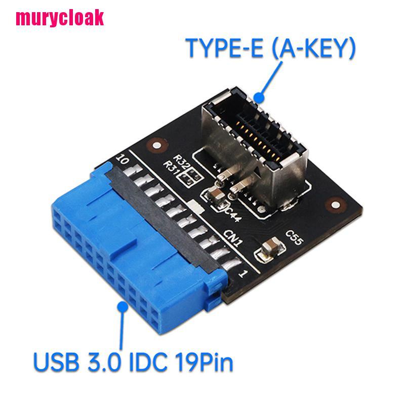 【mur】USB3.0 To USB 3.1 Type C front Type E Adapter 20pin to 19pin Expansion Module