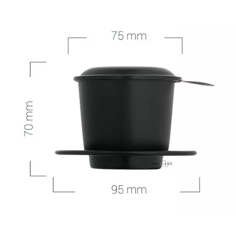 Phin cà phê màu đen,phin nhôm màu,phin pha cà phê màu anode,phin bền đẹp,phin nhôm cao cấp