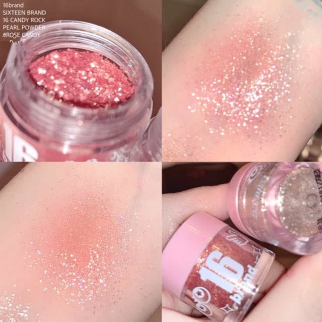 [date 07/2022] Nhũ mắt 16Brand Candy Rock Pearl Powder