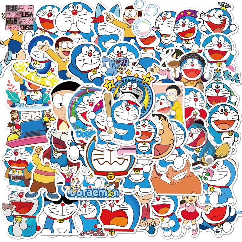 Bộ 50 Miếng Dán Hình Doraemon Đáng Yêu