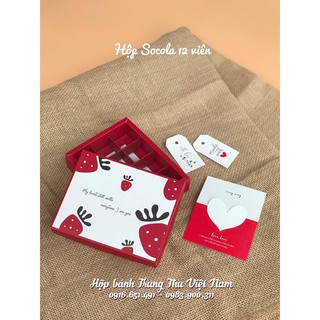 [Combo 20] hộp đựng socola (chocolate) 12 viên