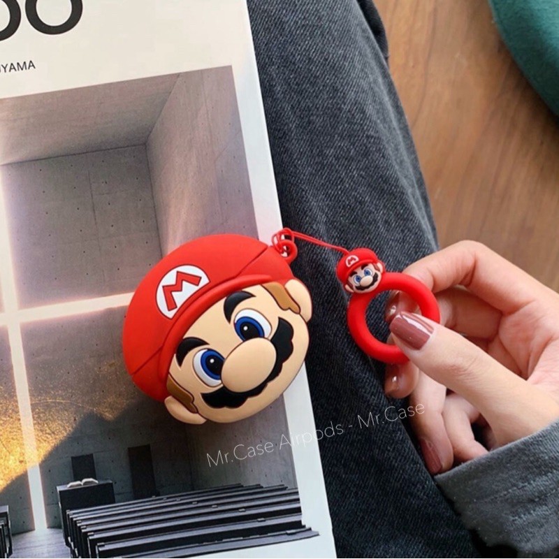 Case Airpods 1/2 Pro Vỏ Ốp Đựng Tai Nghe Hoạt Hình Mario - Mr.Case