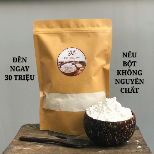 100G ; 250G Bột khoai tây Handmade nguyên chất siêu mịn , siêu sạch giảm mụn trứng cá,  nếp nhăn, thâm mắt