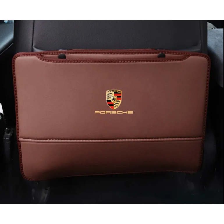 Porsche Anti-Kick Pad macan Cayenne Cayman taycan 718 Boxster 911 Panamera Ghế Sau Chống Dính Tấm Sau Phụ Kiện Sửa Đổi