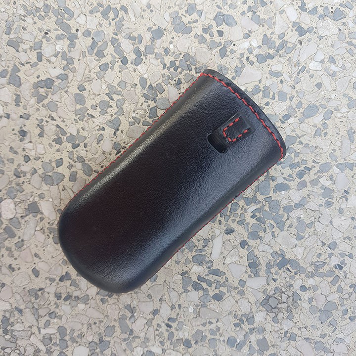 Bao da Nokia 8800 - Da bò thật - Đồ da handmade - Màu đen BV0233