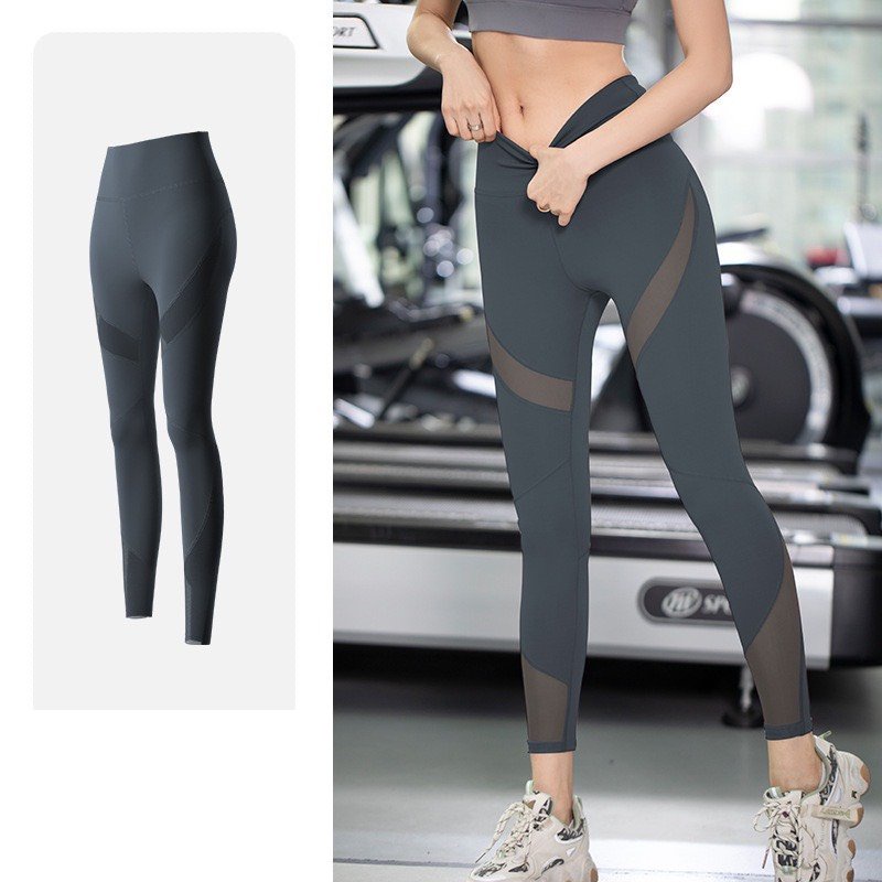 Quần dài legging mẫu mới tập GYM, YOGa, AEROBIC, vải co giãn thoải mái thấm hút mồ hôi - Hàng Quảng Châu Cao Cấp (QT17)