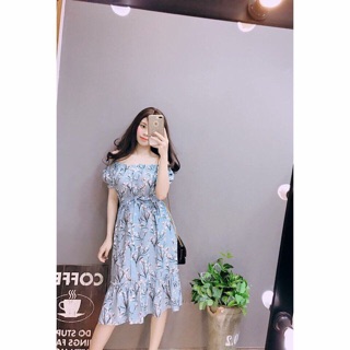VÁY LỤA HOA NHÍ