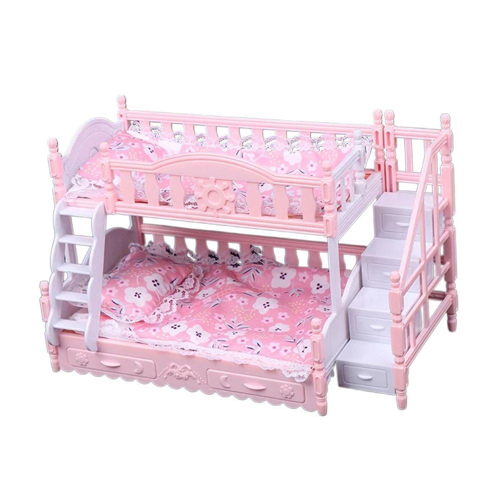 Mô Hình Giường Đôi Trang Trí Nhà Búp Bê Tỉ Lệ 1: 12