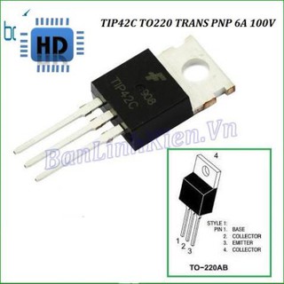 TIP41C  và  TIP42C TO220 TRANS PNP 6A 100V (DIP)