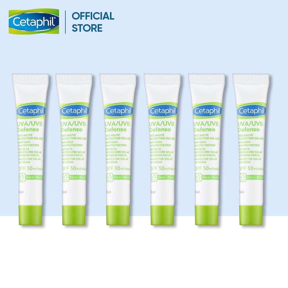 [Gift date 12/2022] Combo 6 Kem chống nắng Cetaphil Uva/Uvb Defense Very High Suncreen Protection SPF50+