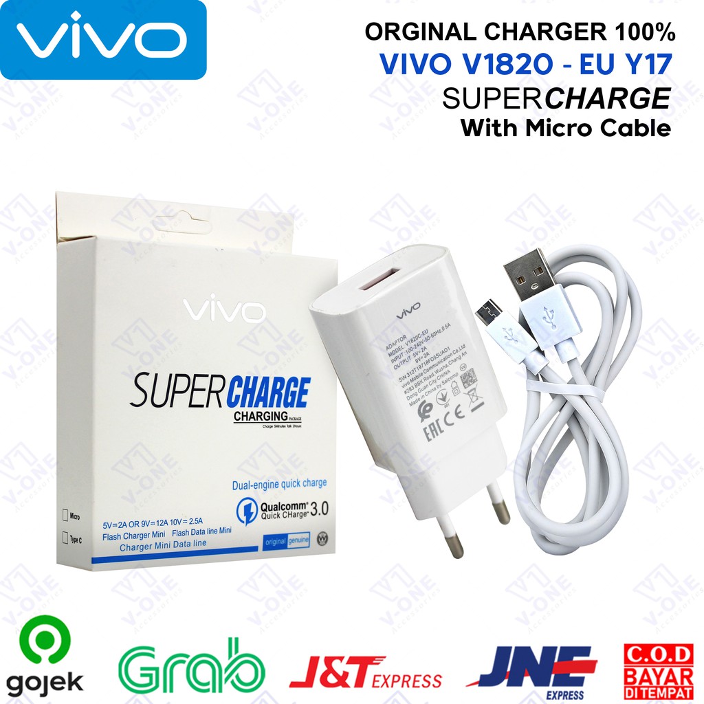 Củ Sạc Điện Thoại Vivo Y17 V1820d Eu 100% Chính Hãng Chất Lượng Cao