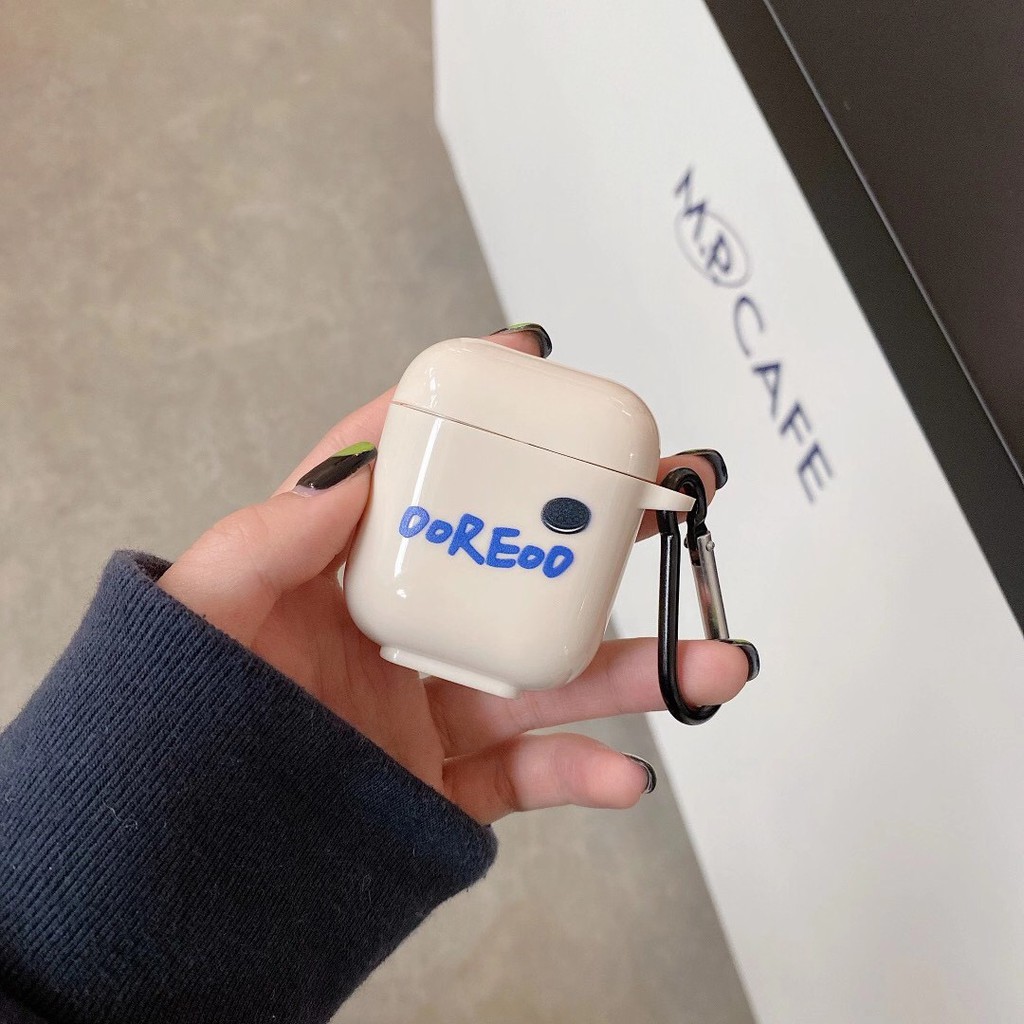 Vỏ Bảo Vệ Hộp Sạc Tai Nghe Airpods 1 / 2 / Pro Hình Bánh Quy Đơn Giản Sáng Tạo | BigBuy360 - bigbuy360.vn