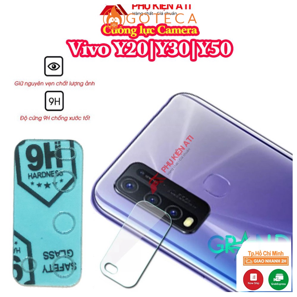 Kính cường lực Camera Vivo Y20Y30Y50-Trong suốt-Độ cứng 9H