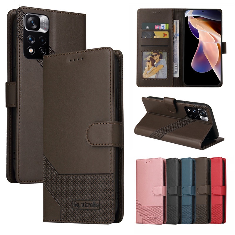 Túi Vỏ Mới! Ốp Lưng Điện Thoại Dạng Ví Da Lật Dành Cho Redmi Note 11 10 9 Pro 9T 10s 9s 8 Poco M3 Pro