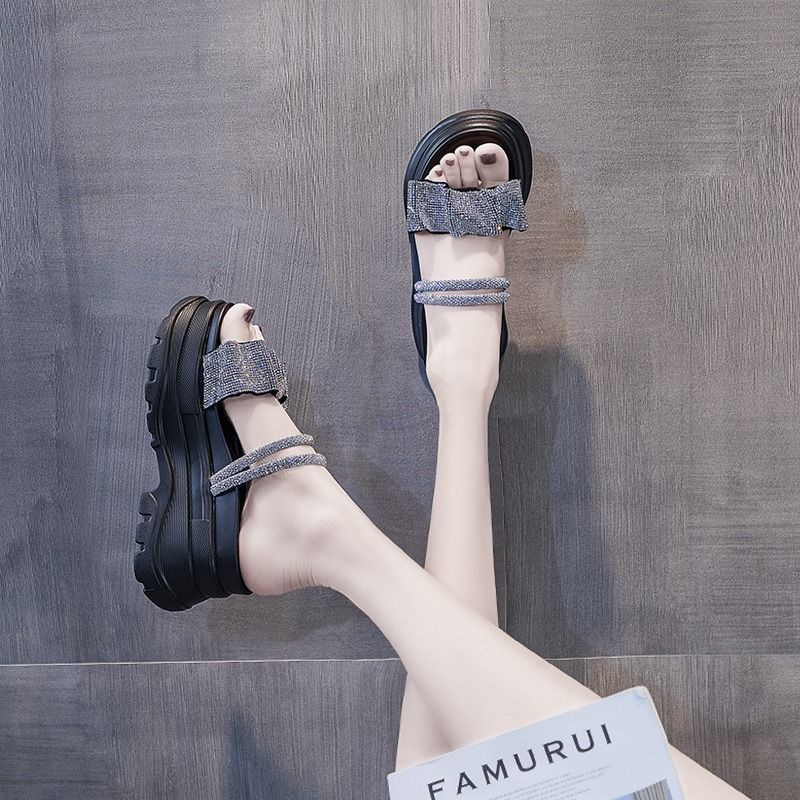 Dép bánh mì đế cao Dép đế xuồng Dép Sandal Đế Xuồng Thời Trang Mùa Hè Dành Cho Nữ