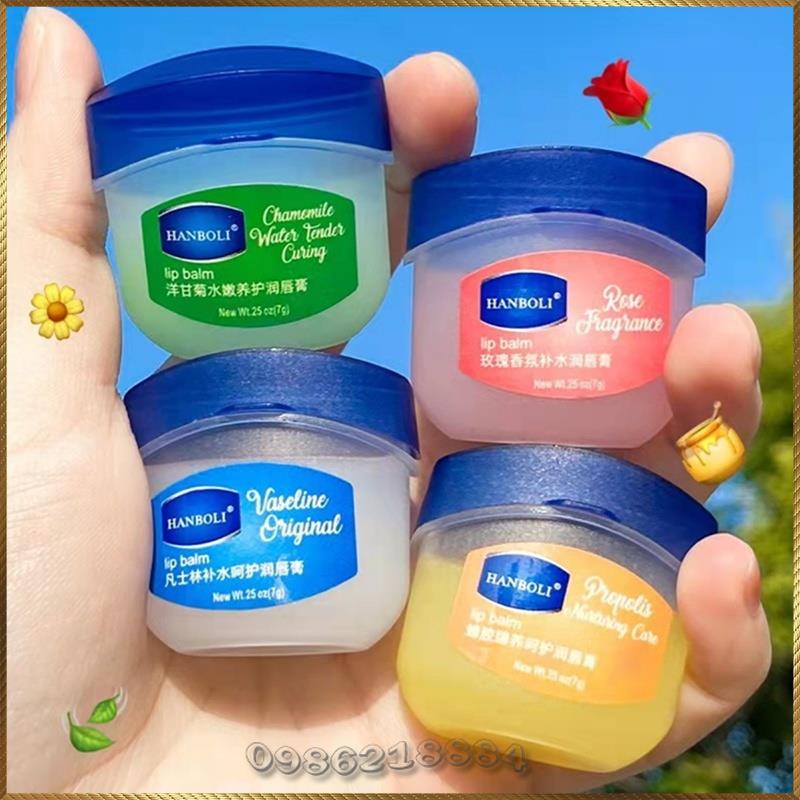 Dưỡng môi Vaseline Hanboli Hydrating Lip Balm Set dưỡng ẩm và ngăn ngừa nứt nẻ môi H8357