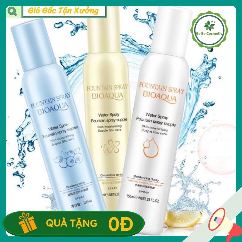 Xịt khoáng dưỡng ẩm kiểm soát dầu Bioaqua 150ml