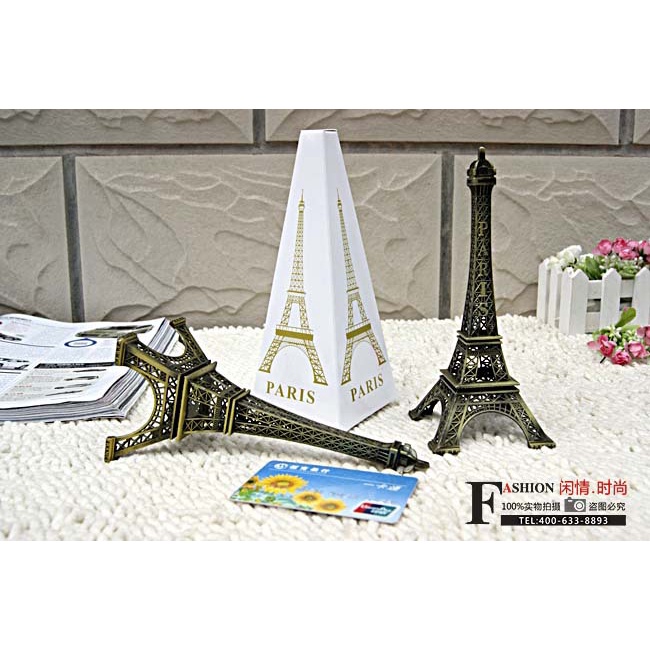 Mô hình tháp Eiffel bằng kim loại, móc khoá, để bàn, decor, trang trí bàn làm việc, làm quà tặng vừa đẹp vừa sang