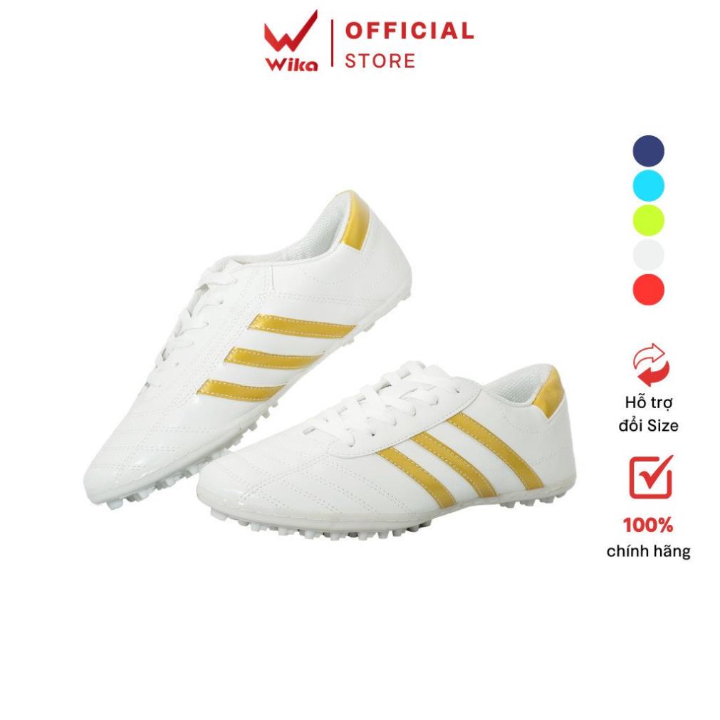 Free Ship - Giày 3 sọc đá bóng nam Ct3 chính hãng Wika bóng đá sân cỏ nhân tạo, chất liệu da PU đã được khâu toàn bộ.