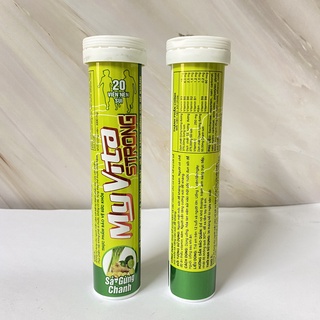 Viên Sủi Bổ Sung Vitamin C Myvita Vitamin C Strong xả gừng chanh 20 Viên